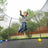 Trampoline Safety Net - Mesh - Black - For 12 ft Round Trampoline with 8 Straight Poles