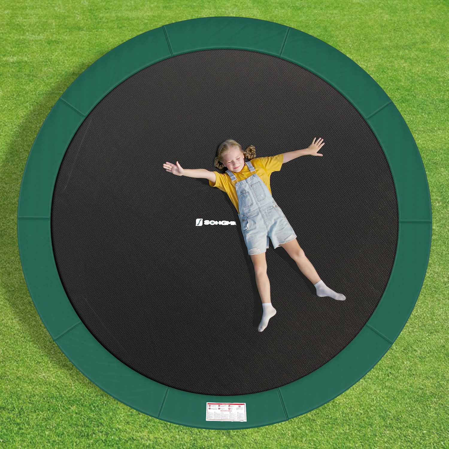 Trampoline Safety Protection Pad - Green - UV-Resistant & Tear-Resistant