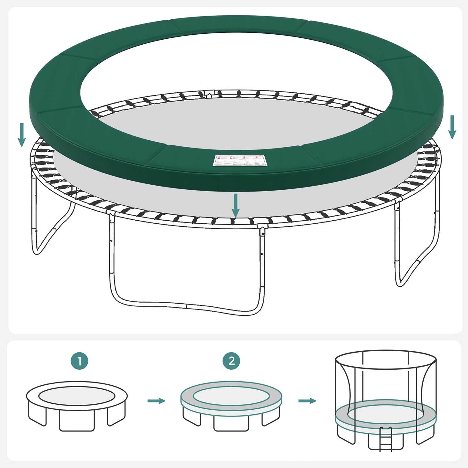 Trampoline Safety Pad - UV-Resistant Tear-Resistant Material