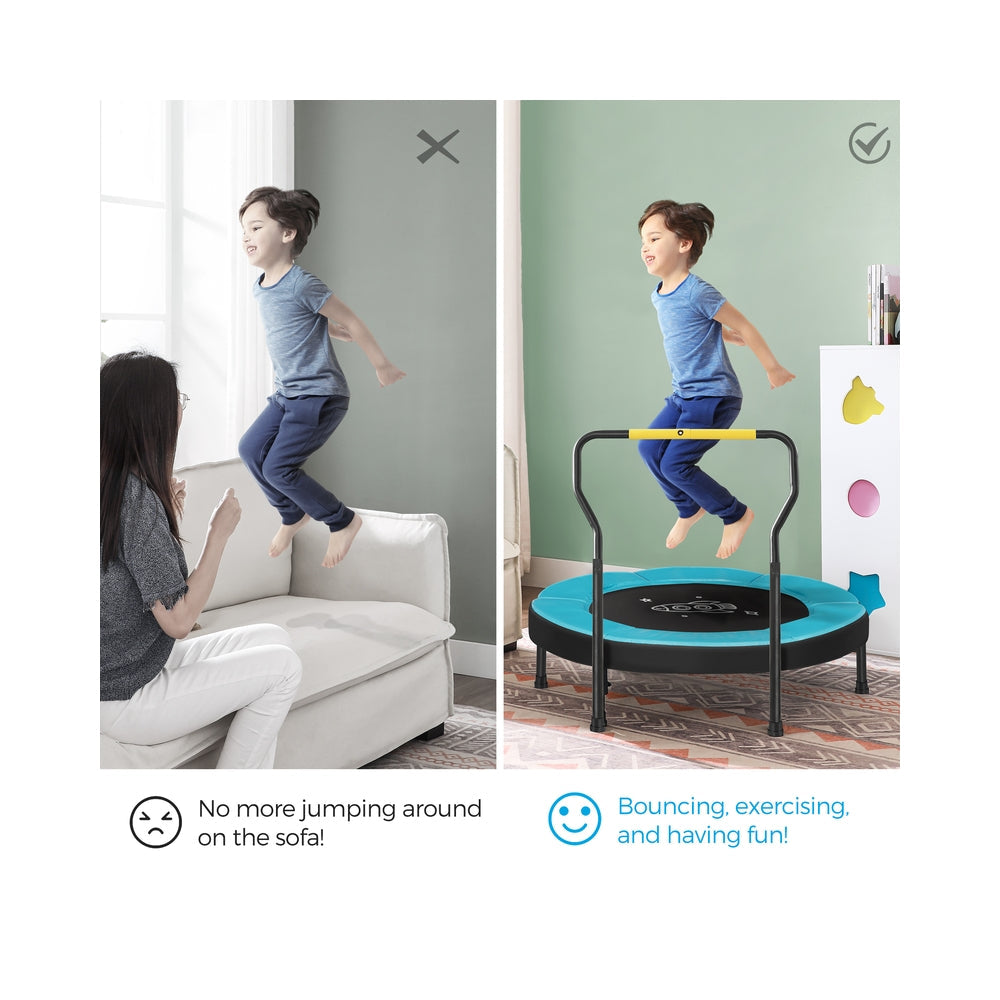 Mini Trampoline - 36" - Galvanized Steel - Handlebar