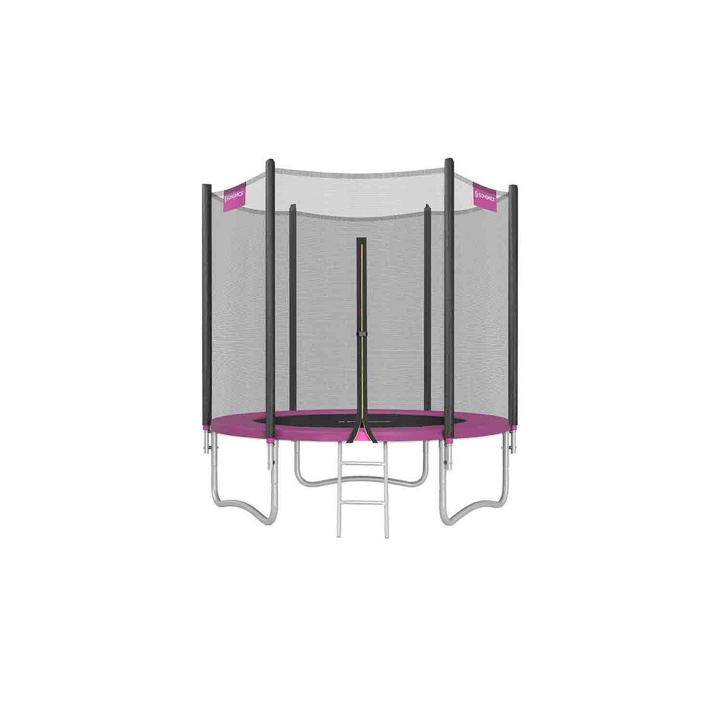 Trampoline - Steel - Pink - 6ft with Safety Enclosure Net