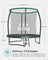 Trampoline - Metal - Blue - Safety Enclosure Net with TÜV Rheinland GS Certification 10 ft