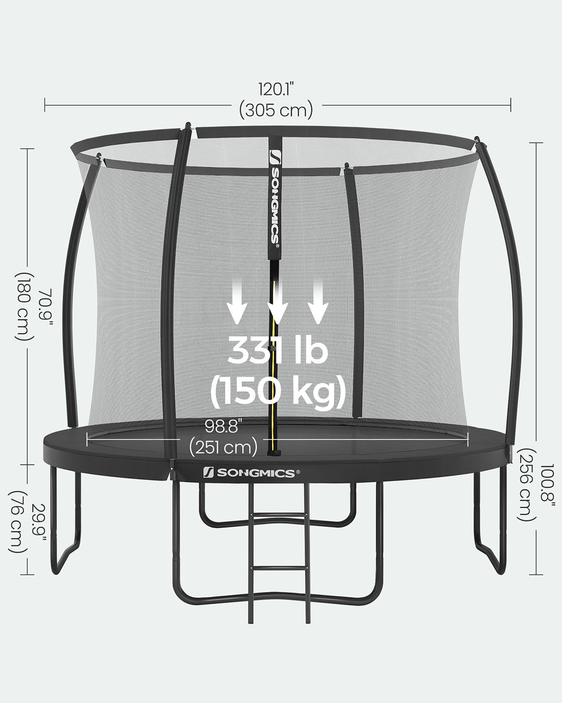Round Trampoline - Steel - Multi-size