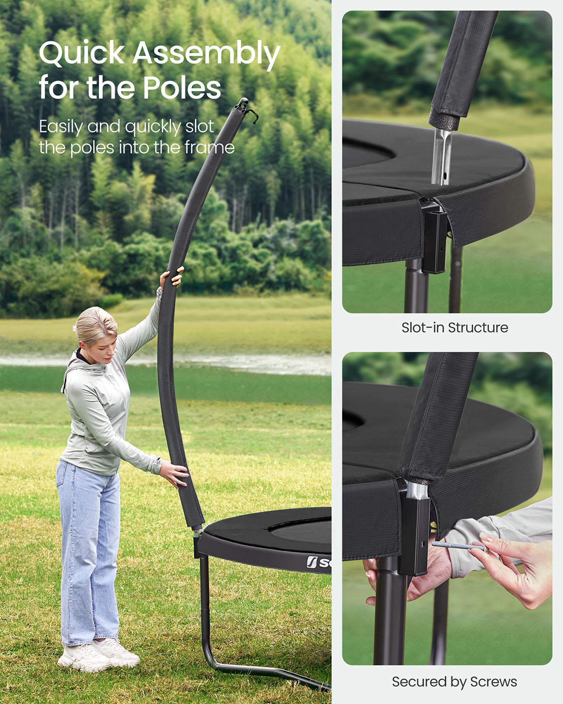 Round Trampoline - Steel - Multi-size