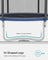 Trampoline - Fabric - Blue - Complete Set with Safety Enclosure and Ladder