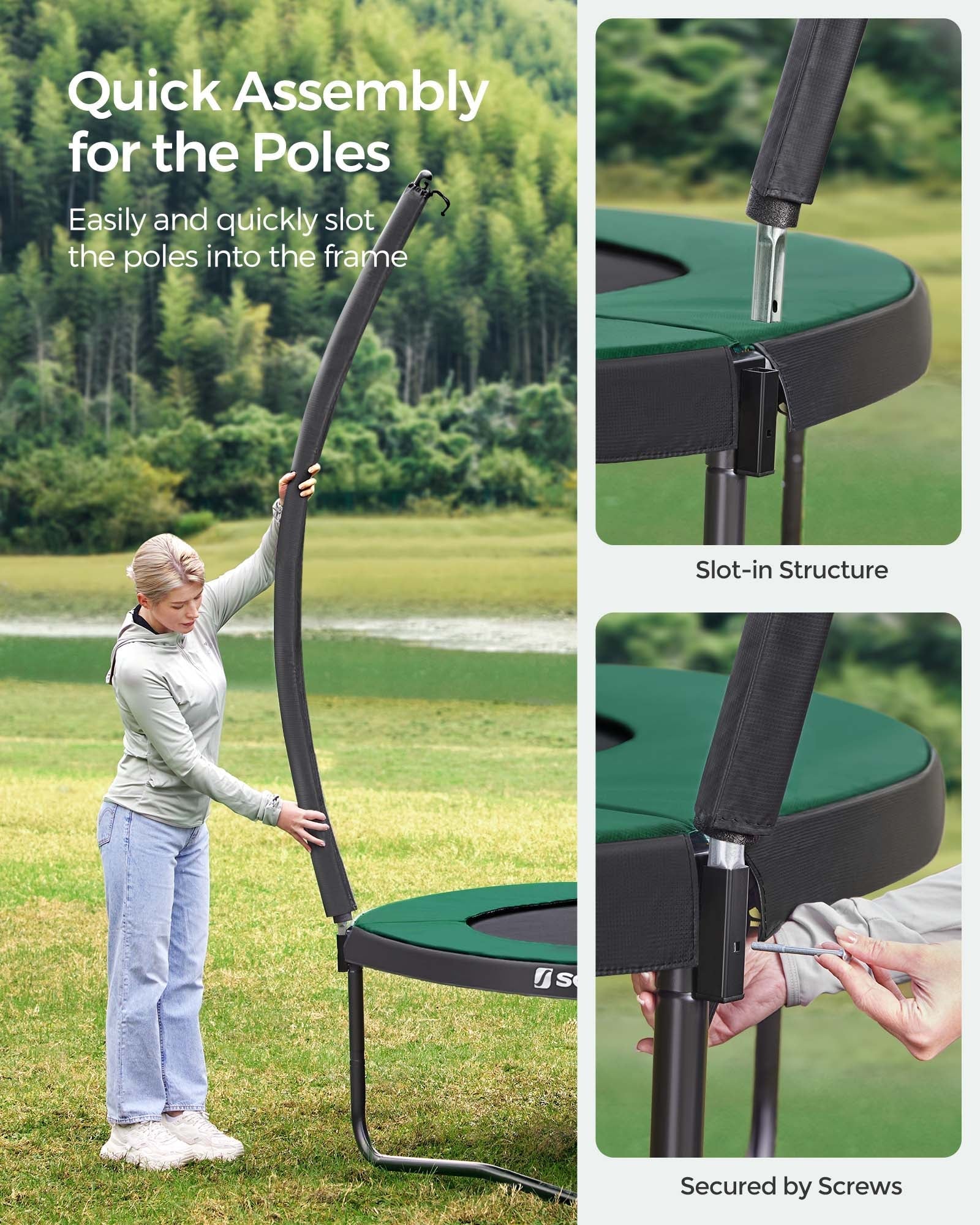 Round Trampoline - Steel - Multi-Color