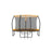 Round Trampoline - 12ft - Metal - Safety Net Enclosure with Ladder and Padded Arch Poles