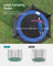 Trampoline - Steel - Blue - Complete Set with Safety Enclosure and Ladder