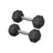 Hexagonal Dumbbell Set - Metal - N/A