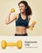 Dumbbell Set - 2 x 1 kg - Yellow - Vinyl