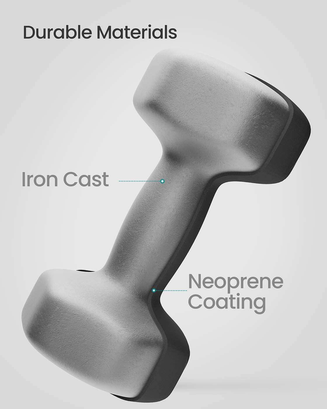 Hex Dumbbell Set - Neoprene - Multi-colored