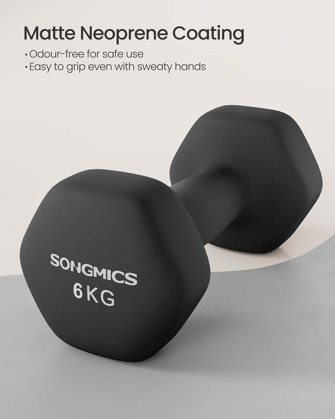 Hex Dumbbell Set - Neoprene - Multi-colored