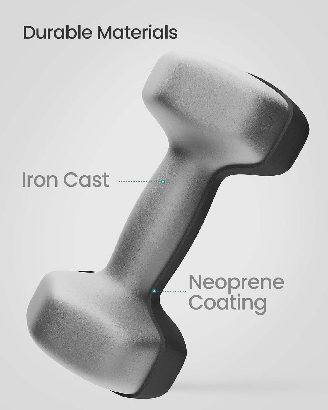 Hex Dumbbell Set - Neoprene - Multi-colored