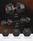 Dumbbell Set - Iron - Silver - Adjustable Weight Plates with Connecting Bar