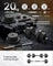 Adjustable Dumbbell Set - Steel - Silver - 2-in-1 with Barbell Bar for Home Gym