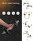 Adjustable Dumbbells - Cast Iron - Orange - Includes Extra Barbell Bar and Removable Protective Covers