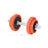 Dumbbell Set - Cast Iron - Orange - Adjustable with Extra Barbell Bar