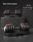 Adjustable Dumbbells Set - 2 Pack - Steel and ABS Plastic