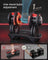 Adjustable Dumbbells Set 2 Pack 12-in-1 1.5- Home Gym Black Red - Steel and ABS Plastic - Black