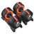 Adjustable Dumbbells Set 2 Pack 12-in-1 3- Home Gym Black Red - Steel and ABS Plastic - Black