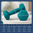 Dumbbell Set - Neoprene - Lime, Teal, Light Grey - Non-Slip with Stand