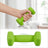Hex Dumbbells Set - Neoprene - Lime, Teal, Grey - Includes Stand