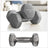 Hex Dumbbells Set - Neoprene - Lime, Teal, Grey - Includes Stand