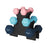 Hex Dumbbell Set - Neoprene - Lime, Teal, Grey - Includes Storage Rack