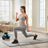 Hex Dumbbell Set - Neoprene - Lime, Teal, Grey - Includes Storage Rack