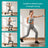 Dumbbell Set - Neoprene - Lime, Teal, Light Grey - Non-Slip with Stand