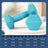 Dumbbell Set - Neoprene - Lime, Teal, Light Grey - Non-Slip with Stand
