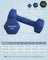 Hex Dumbbells Set - Neoprene - Lime, Teal, Grey - Includes Stand