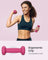 Vinyl Dumbbells - Set of 2 - Pink - Various Weights (0.5 kg to 5 kg)