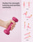 Vinyl Dumbbells - Set of 2 - Pink - Various Weights (0.5 kg to 5 kg)