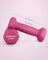 Vinyl Dumbbells - Set of 2 - Pink - Various Weights (0.5 kg to 5 kg)