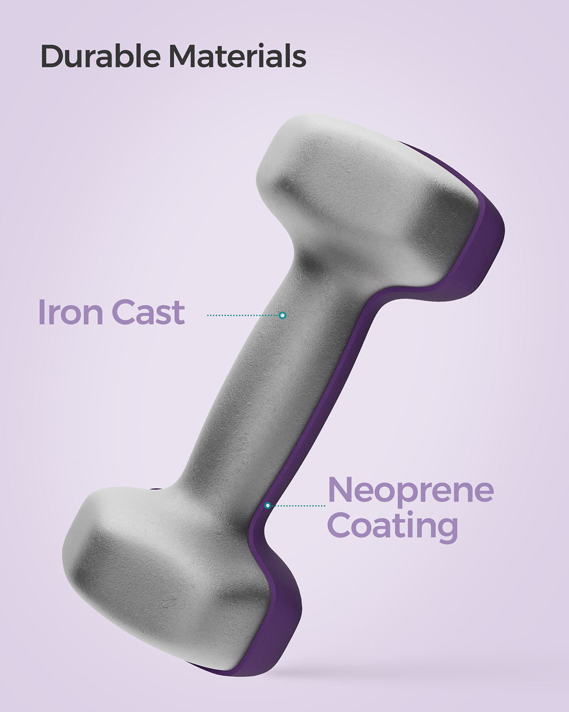 Dumbbell Set - Purple - Vinyl
