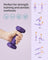 Set of 2 Hexagonal Dumbbells - Steel - Purple - Ideal for Home Workout and Fitness Training