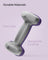 Set of 2 Hexagonal Dumbbells - Steel - Purple - Ideal for Home Workout and Fitness Training