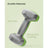 Hexagonal Dumbbells - Steel - Green - Set of 2 x 2 kg for Home Workout