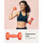 Set of 2 Hexagonal Dumbbells - Steel - Orange - Ideal for Home Workout and Fitness Training
