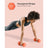 Set of 2 Hexagonal Dumbbells - Steel - Orange - Ideal for Home Workout and Fitness Training