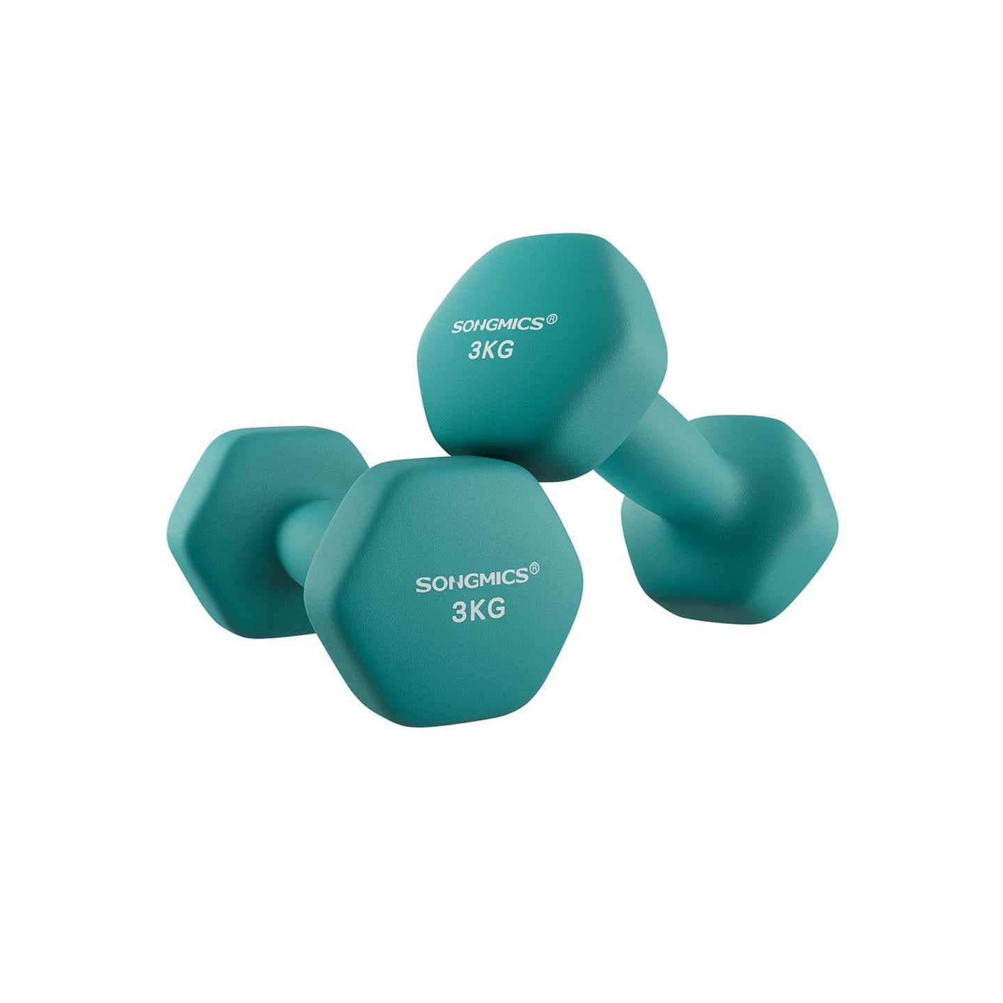 Hexagonal Dumbbells Set - Hexagonal Steel - Pink - Ideal for Home Workout and Fitness Training