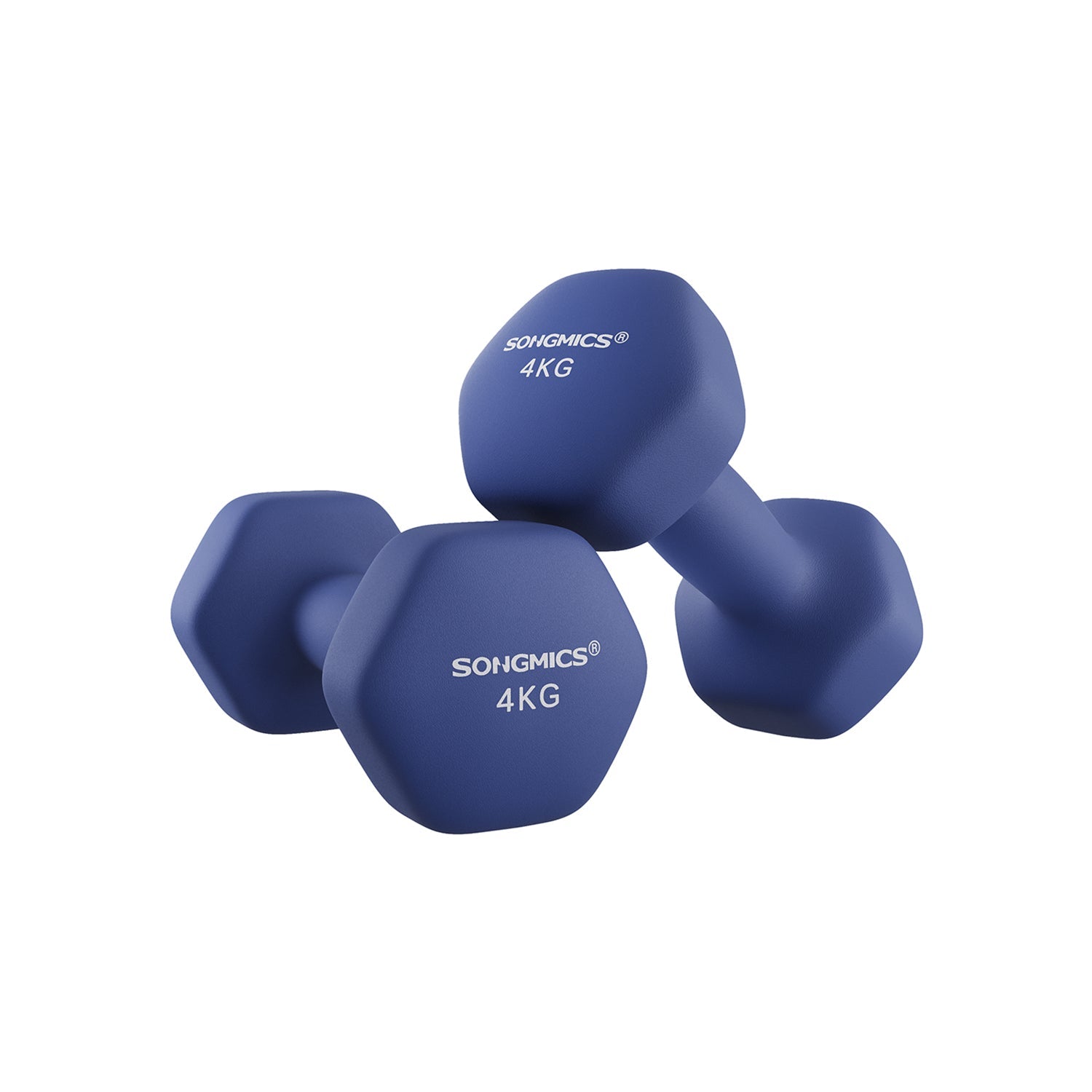 Hexagonal Dumbbells Set - Hexagonal Steel - Pink - Ideal for Home Workout and Fitness Training