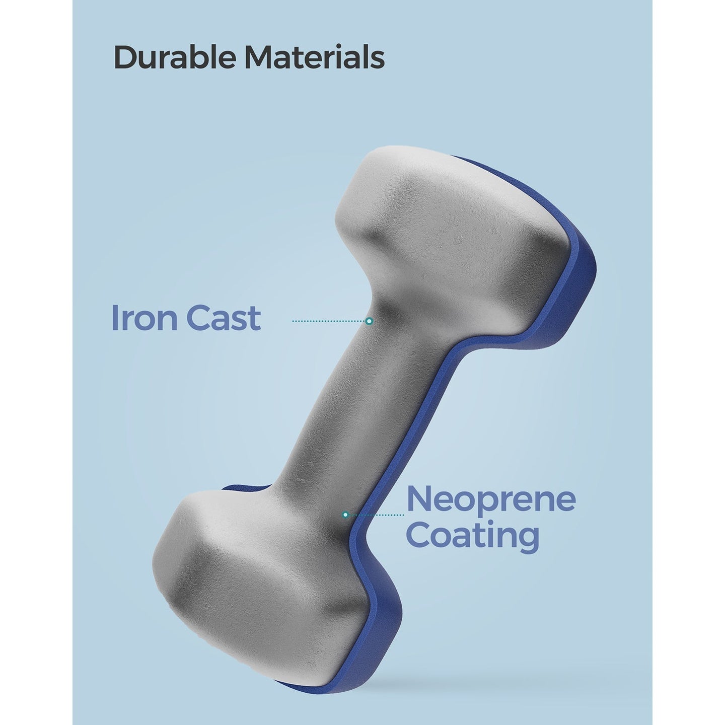Dumbbells Set - Blue - Hexagonal