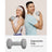 Set of 2 Hexagonal Dumbbells - 5 kg Each - Iron - Grey
