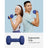 Dumbbells Set - Steel - Blue - Hexagonal Design for Home Workout