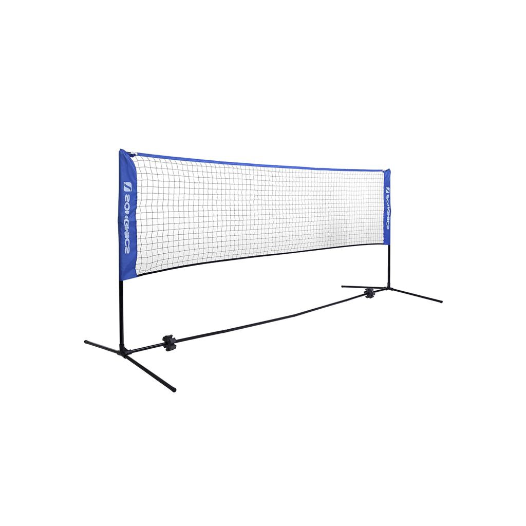 Badminton Net - Durable Fabric - Blue - Portable and Height Adjustable with Stand