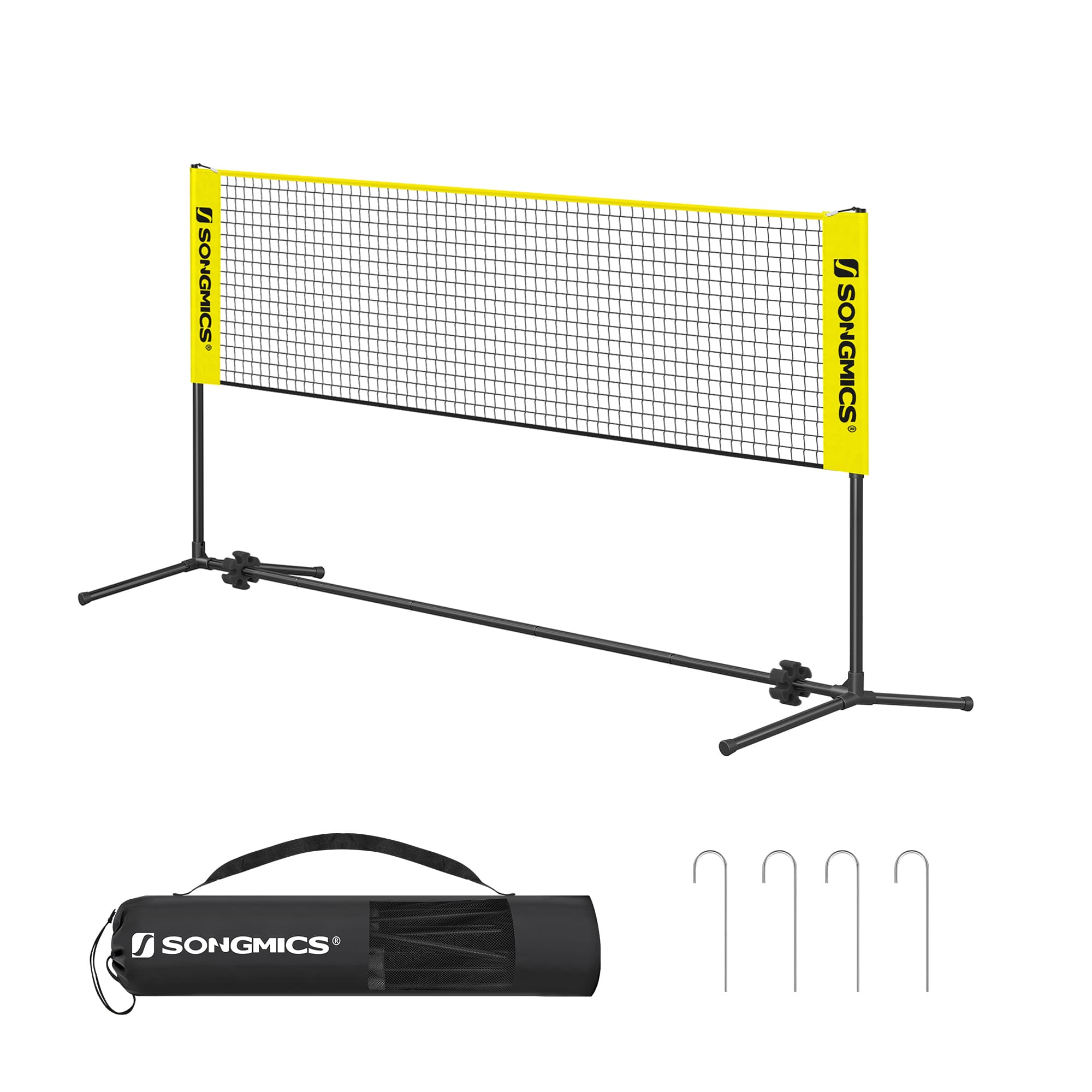 Badminton Net - Yellow - High-Quality Material