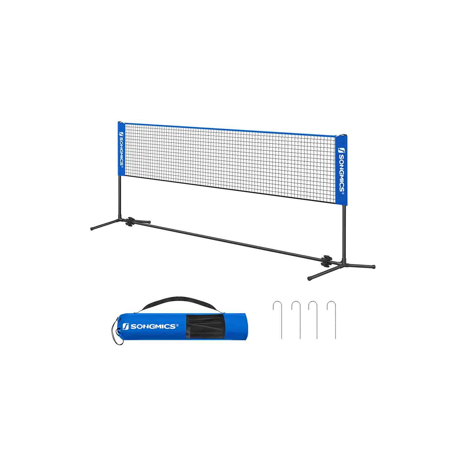 Portable Badminton Tennis Net - 4m - Adjustable Height