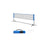 Tennis Net - Polyester - Blue - 5m Height Adjustable with Poles